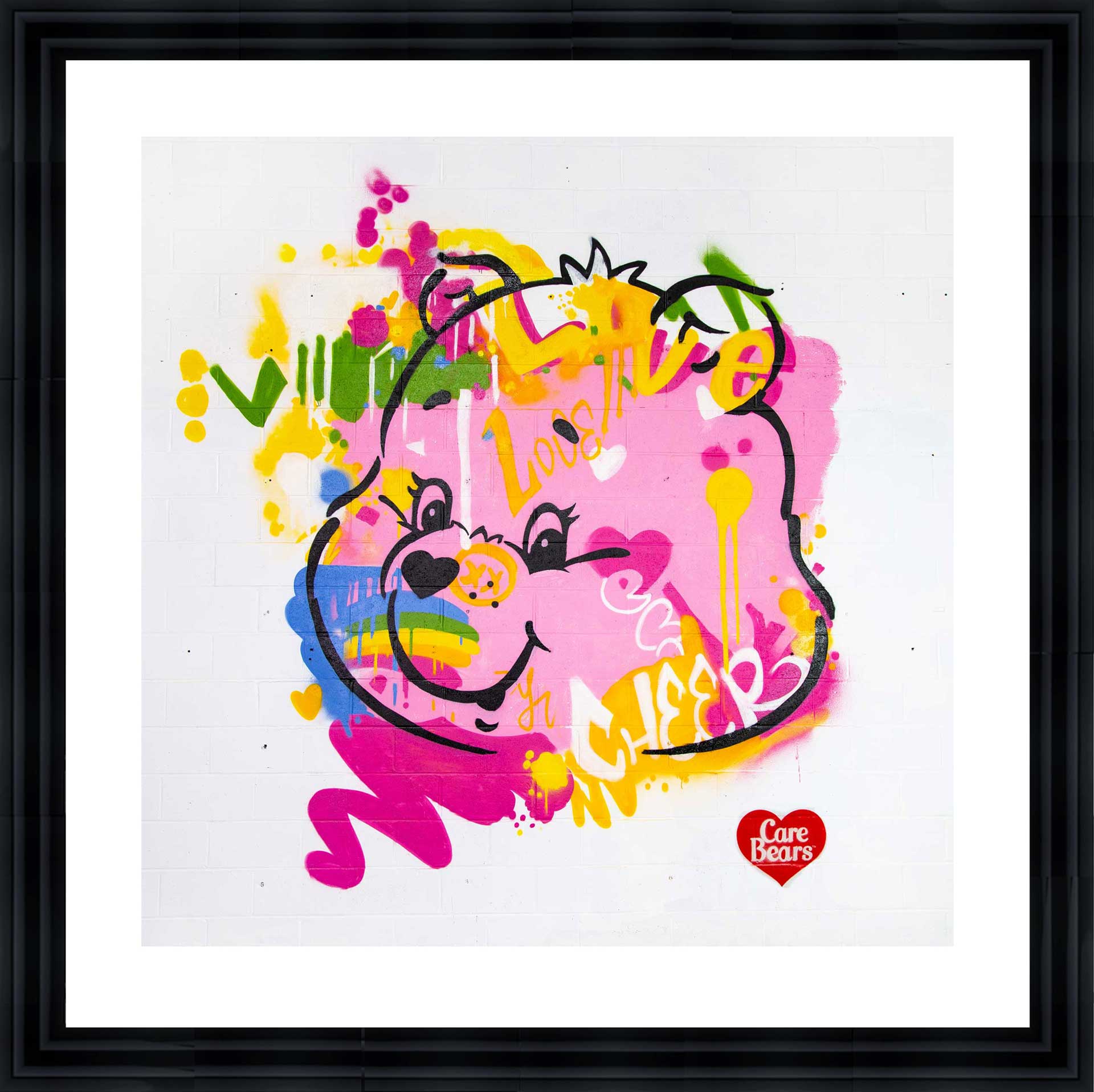 Graffiti Wall Art Colorful Bear Picture Fluid Violent Bear Posters