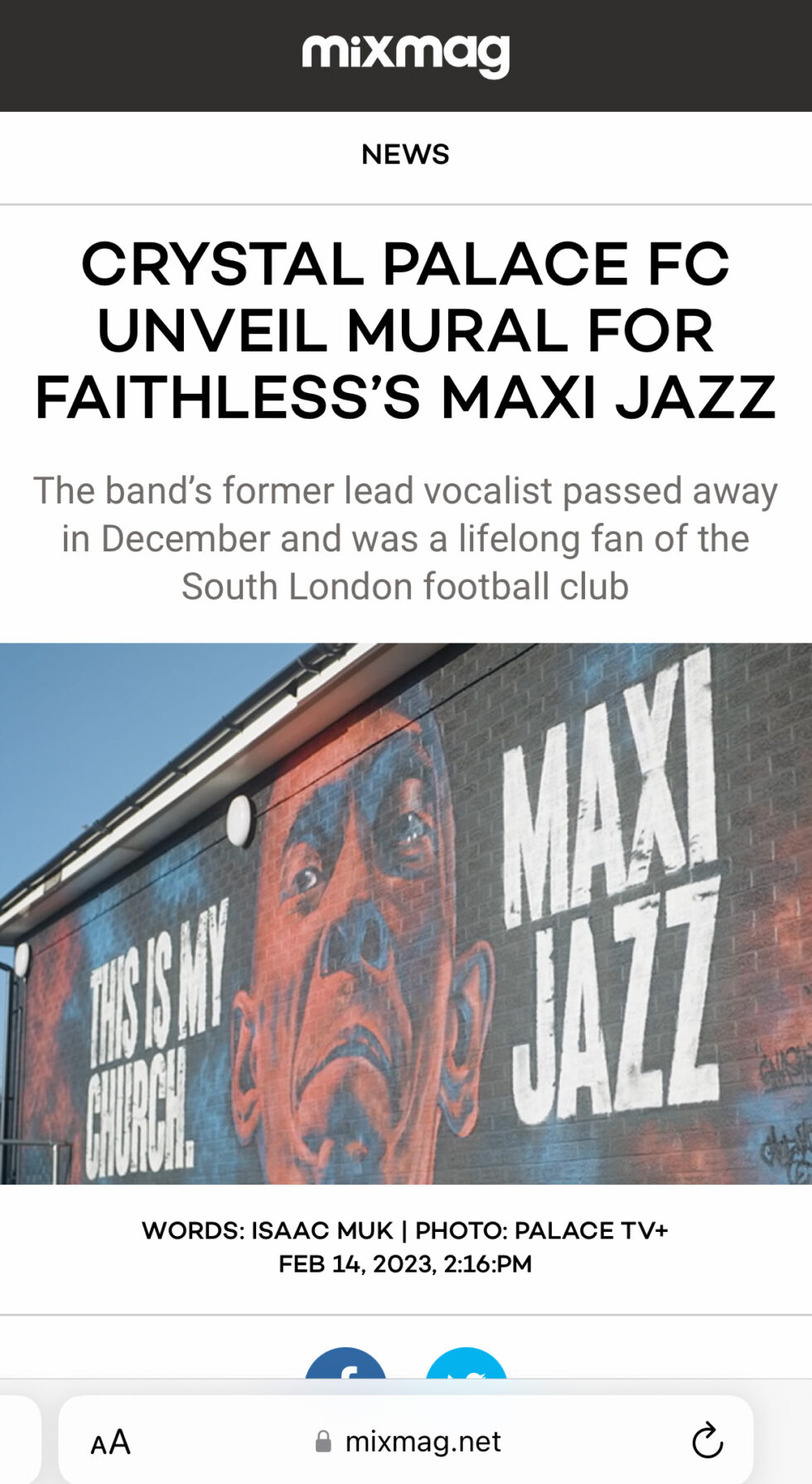 Wall Mural of Faithless Maxi - Mixmag